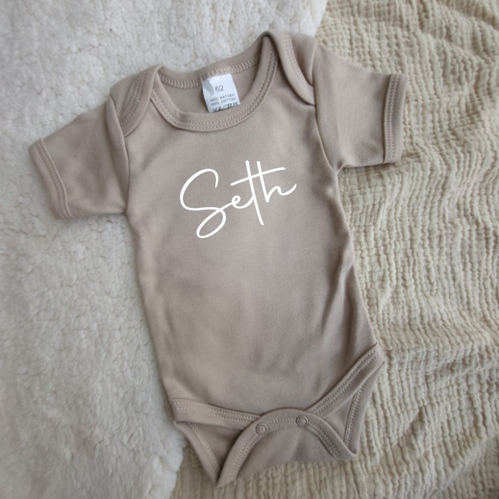 Romper Yara naturel zand gepersonaliseerd