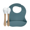 Slabber met bestekset baby kraamcadeau