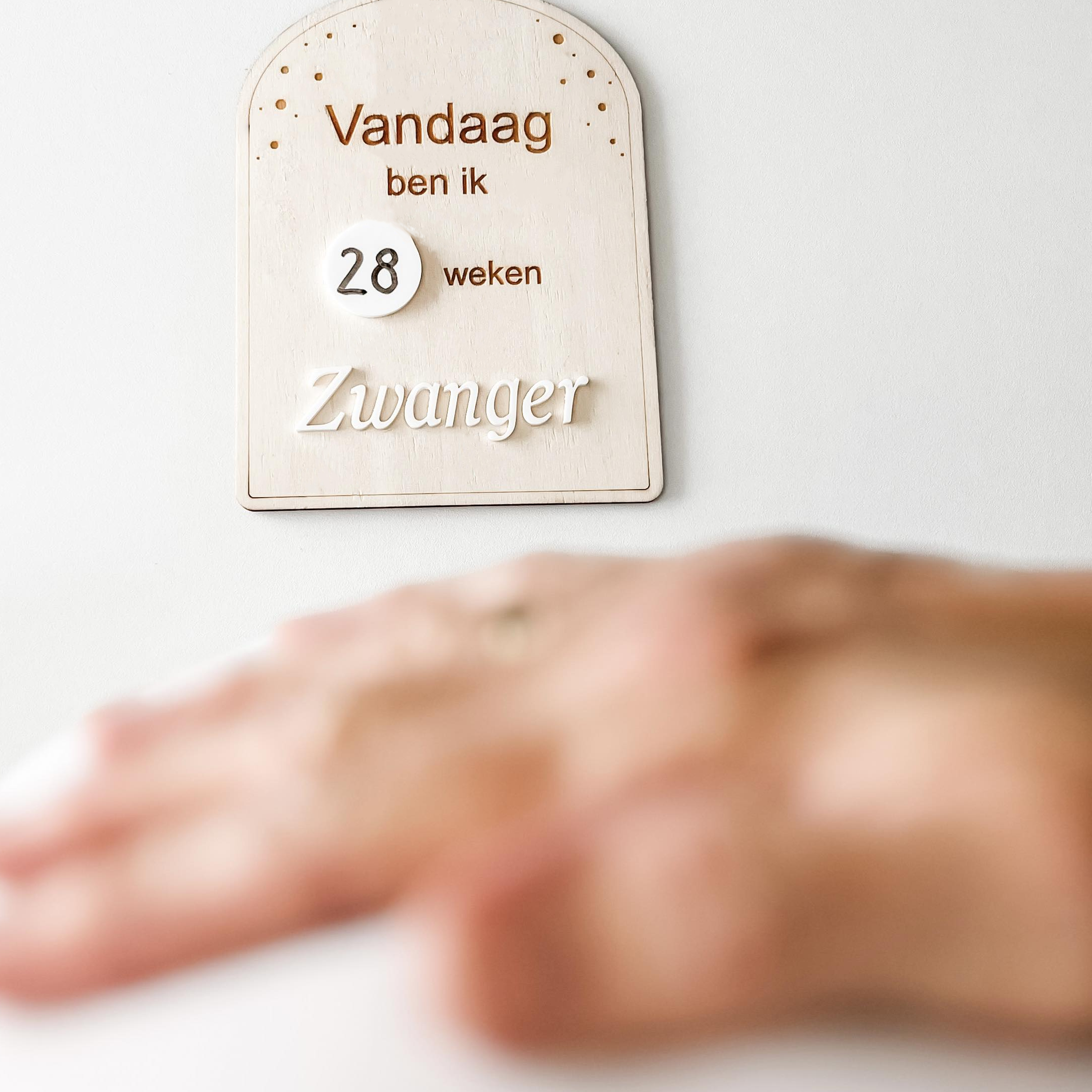 Invulbordje dagen zwanger zwangerschap
